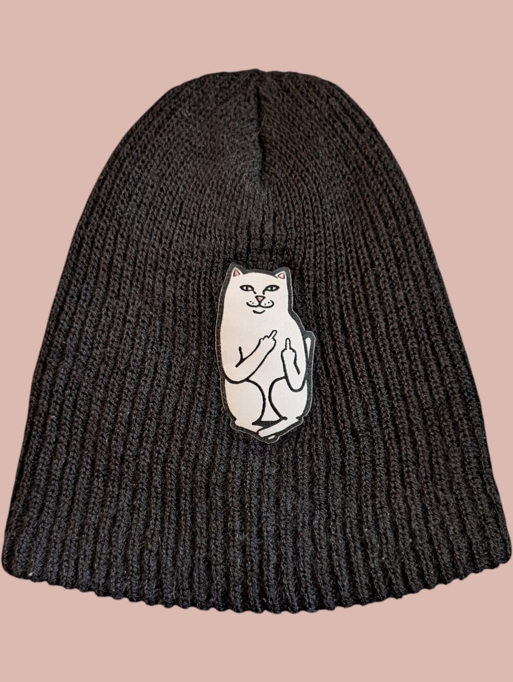 EUC RIP N DIP - LORD NERMAL RIBBED BEANIE (BLACK) - One Size